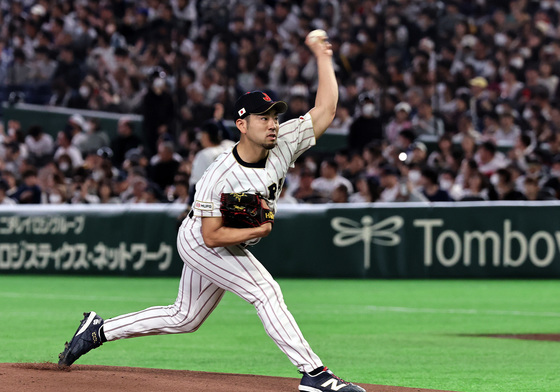 역투하는 기쿠치 유세이