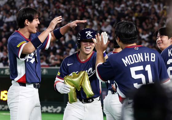 김혜성, 일본전 이토 상대 벼락 같은 투런포…5-5 동점[WBC]