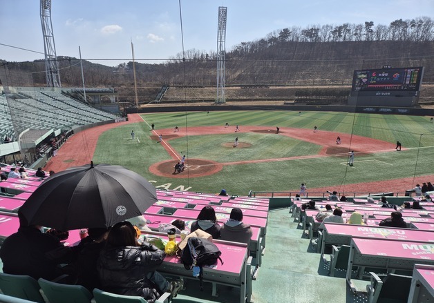 신생 '울산 웨일즈' 시범경기에 야구팬 발길…"연고팀 생겨 기대돼"