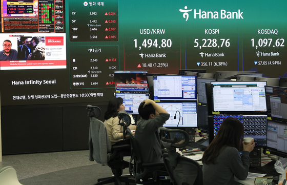 韓 8%·日 7%·대만 5% ↓…국제유가 110달러 돌파에 亞 투심 급랭