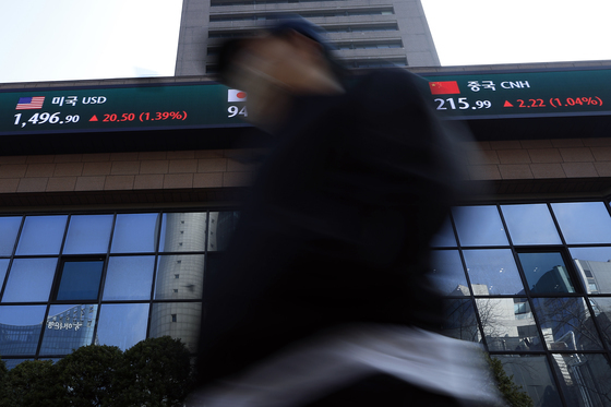 달러·원 환율, 1500원 목전
