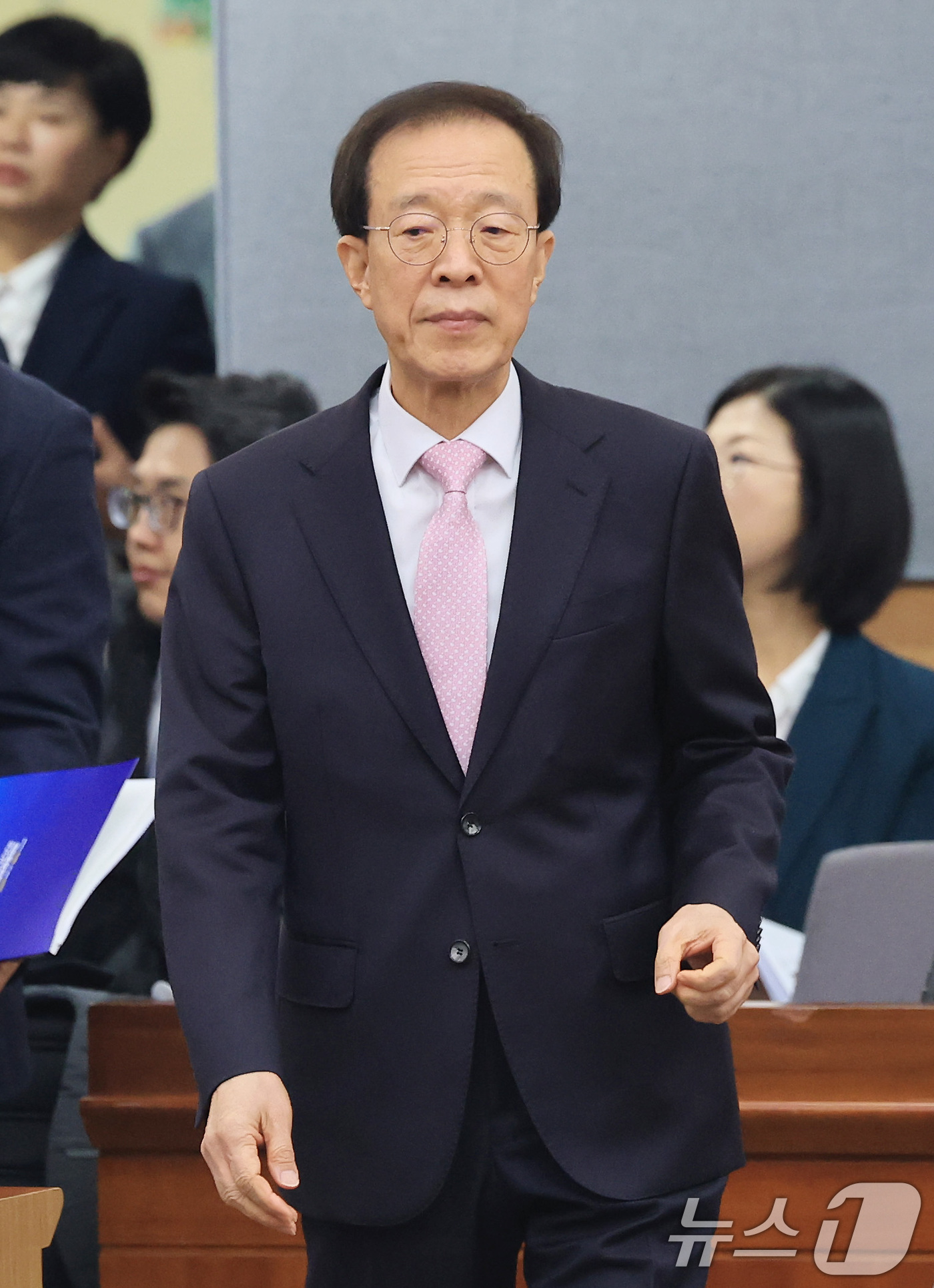 (서울=뉴스1) 임세영 기자 = 이석연 국민통합위원장이 9일 서울 종로구 정부서울청사 별관 국제회의장에서 열린 국민통합위원회 제20차 전체회의에 참석하고 있다. 2026.3.9/뉴 …