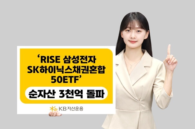 KB운용, 'RISE 삼전·SK하닉채권혼합50 ETF' 순자산 3천억 돌파