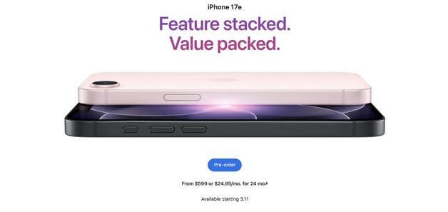 애플, 아이폰 17e로 기반 다지기…AI 확산 앞두고 저변 확대