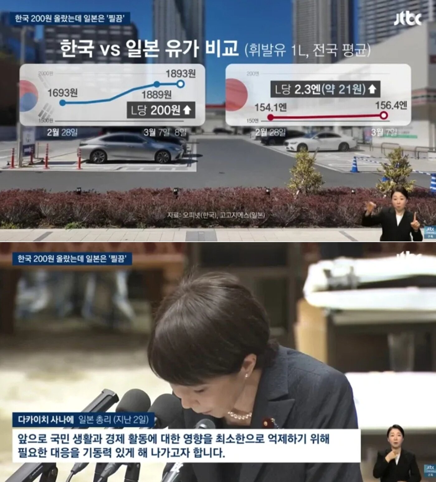 본문 이미지 - JTBC 방송 화면, 온라인 커뮤니티