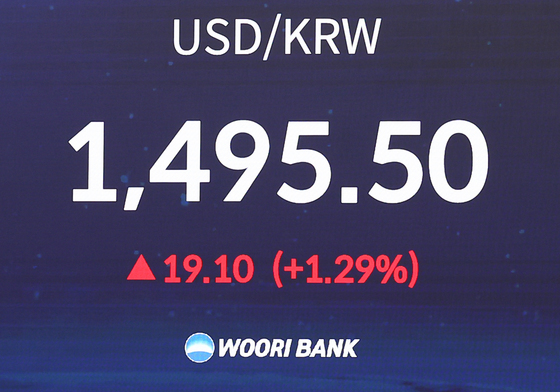 1500원 코앞까지 온 환율