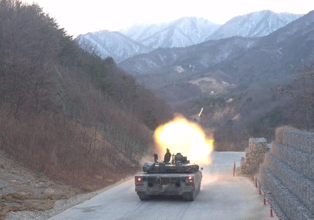 육군 22사단 전차대대, 고성서 주야간 전차포 사격훈련