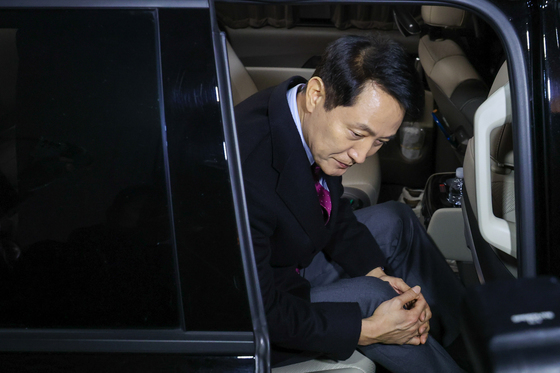 차량에 오른 오세훈 시장