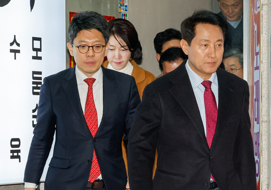 오세훈 '국민의힘 결의문 발표에 대한 입장은?'