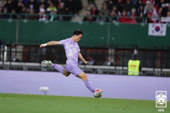 '월드컵 최전방 공격수' 오현규, 득점 행진…손흥민·조규성 침묵