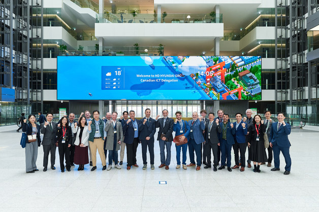 캐나다사절단 HD현대 R&D 역량 확인…60조 잠수함 수주전 우군 확보