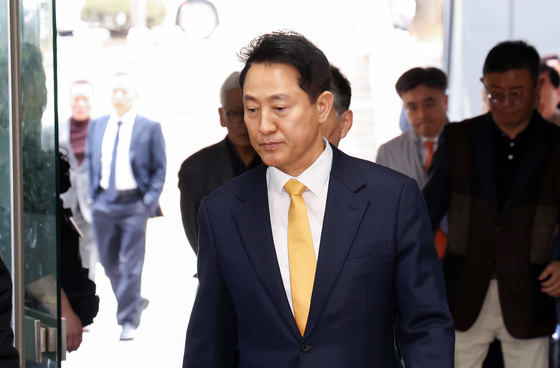 공판 출석하는 오세훈 시장