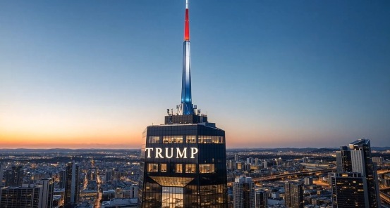 트럼프, 황금칠 대통령기념도서관 구상 공개…또 'AI 영상'