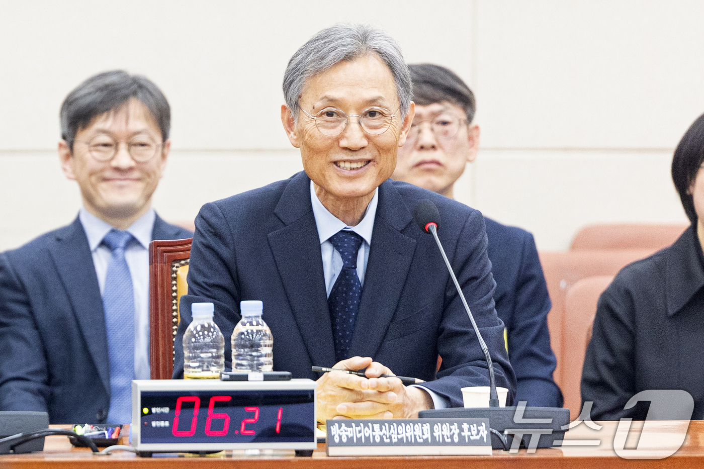 (서울=뉴스1) 이승배 기자 = 고광헌 방송미디어통신심의위원회 위원장 후보자가 1일 서울 여의도 국회에서 열린 제433회국회(임시회) 과학기술정보방송통신위원회 인사청문회에 출석해 …