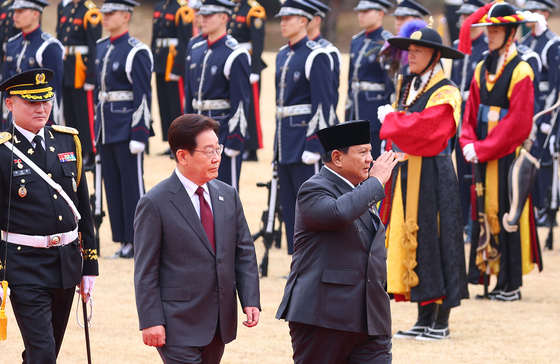 프라보워 수비안토 인도네시아 대통령 공식 환영식