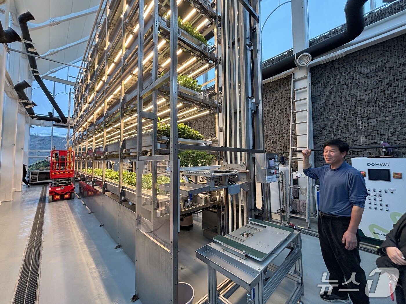 본문 이미지 -  '그린 스케이프' 프로젝트 일환으로 조성된 제주당 스마트팜. (제주대공 제공)