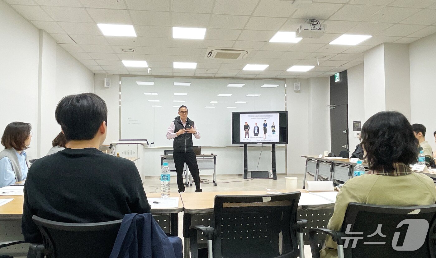 본문 이미지 - 31일 경기도 용인시 경희대학교 국제캠퍼스 우정원에서 진행된 멀티캠퍼스 오픈하우스 수업 장면.(멀티캠퍼스 제공)