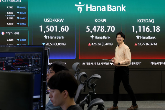 코스피-코스닥 '급등', 원달러 환율 '하락'