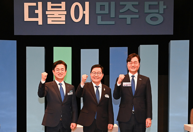 민주당 대전시장 후보자 토론회 장종태·장철민, 허태정 '맹공'