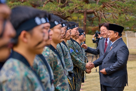 한-인니 정상 육군 태권도 공연 관람…프라보워 "쁜짝실랏과 비슷해"