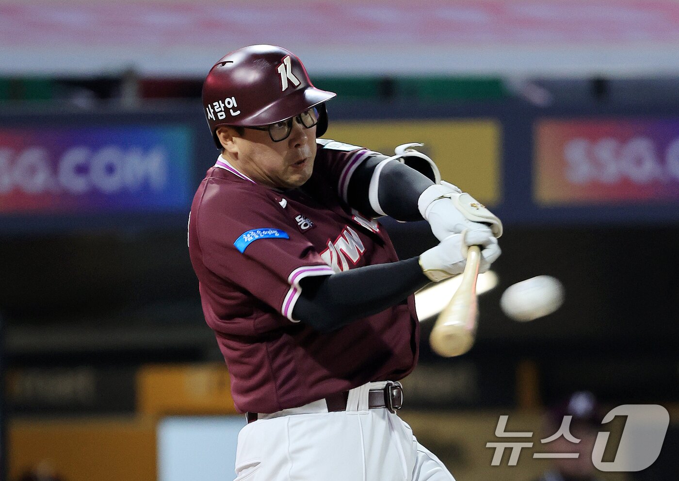 본문 이미지 - 키움 히어로즈 안치홍. ⓒ 뉴스1 이호윤 기자