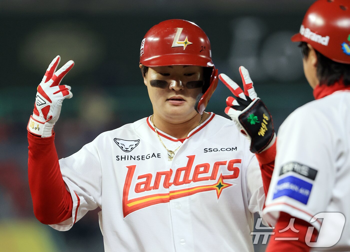 본문 이미지 - SSG 랜더스 고명준. 2026.4.1 ⓒ 뉴스1 이호윤 기자