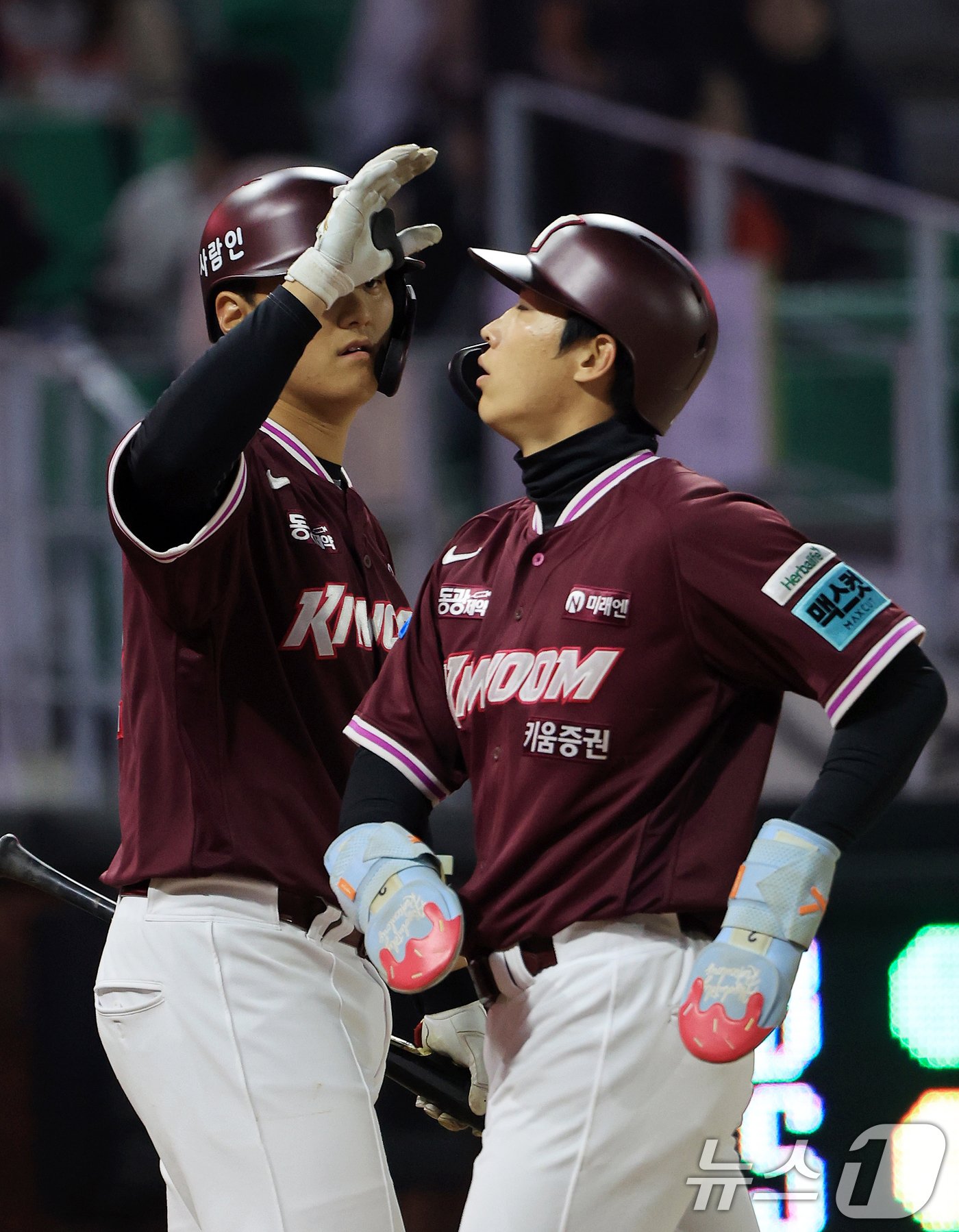 (인천=뉴스1) 이호윤 기자 = 1일 인천 미추홀구 문학야구장에서 열린 '2026 신한 SOL KBO리그' 키움 히어로즈와 SSG 랜더스의 경기, 키움 히어로즈 이주형이 5회초 무 …