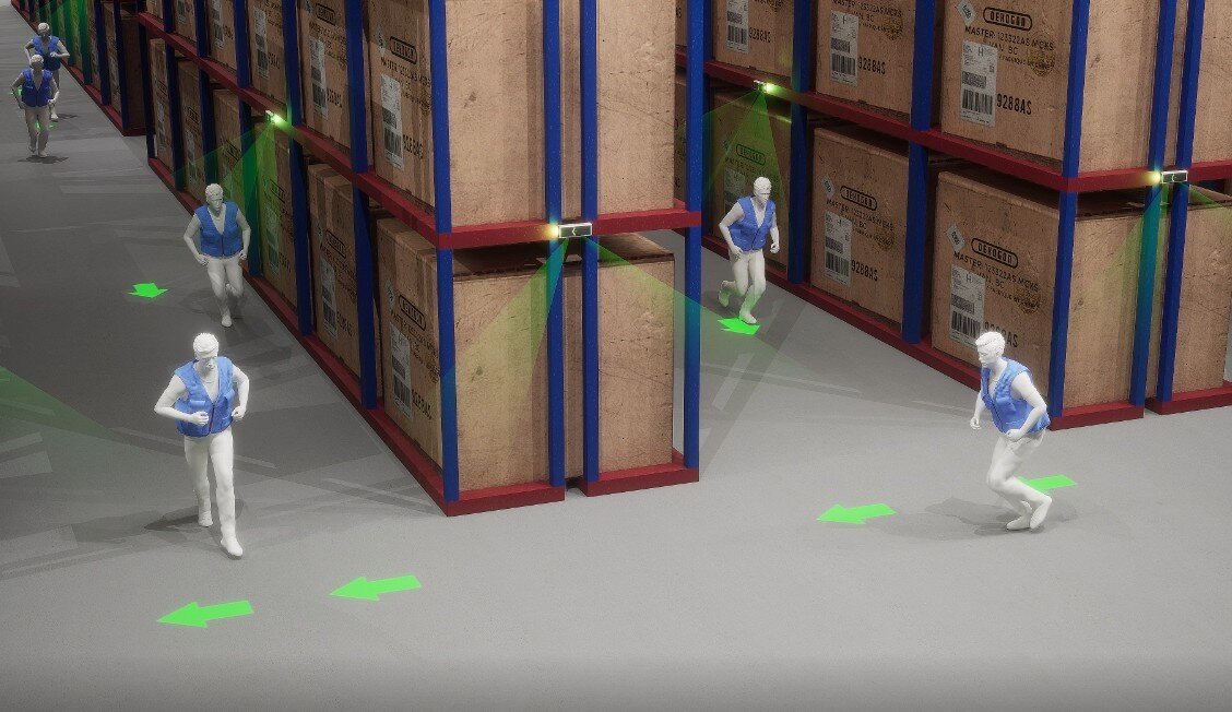 본문 이미지 - 롯데글로벌로지스 중부권메가허브터미널 스마트 피난안내시스템 실증(롯데글로벌로지스 제공)