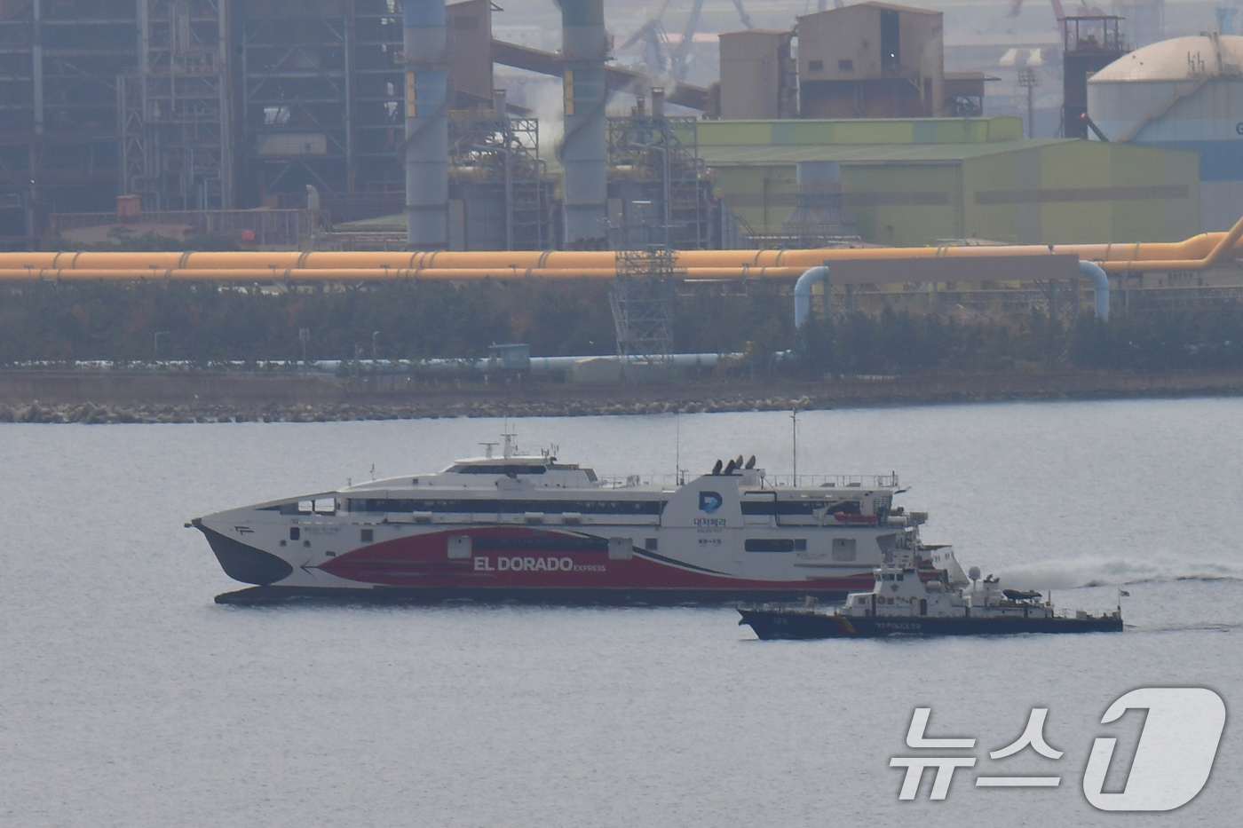 (포항=뉴스1) 최창호 기자 = 10일 오전 경북 포항여객선터미널에서 출항한 포항~울릉 정기여객선인 대저페리의 엘도라도 익스프레스호가 울릉도를 향해 출항하고 있다.이 배는 지난해 …