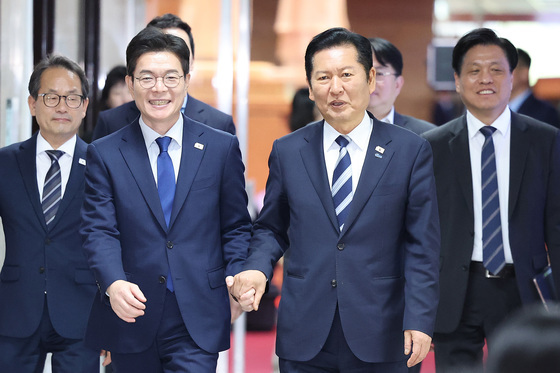 정원오 만난 정청래 "지선 승리 견인차 돼 달라…'용광로 선대위' 꾸리길"