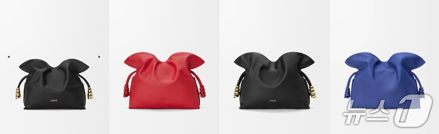 본문 이미지 - 로에베의 플라멩코 퍼스(Flamenco Purse) 라인.(로에베 홈페이지 갈무리)
