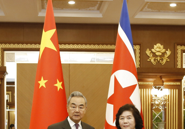 방북 中왕이, 한국전 참전 중국군 묘역 참배…"피로 맺은 우정"