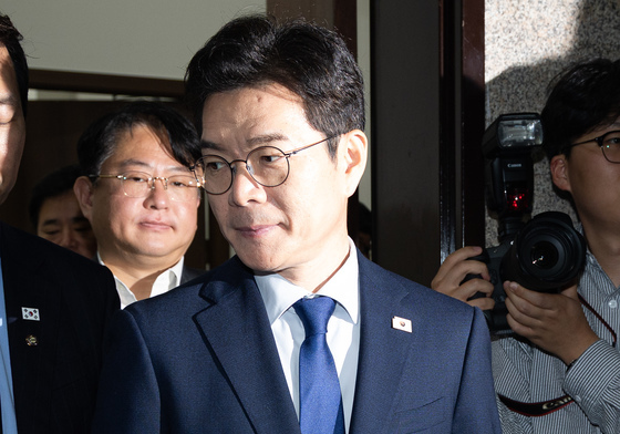 민주당 당대표실 나서는 정원오 민주당 서울시장 예비후보