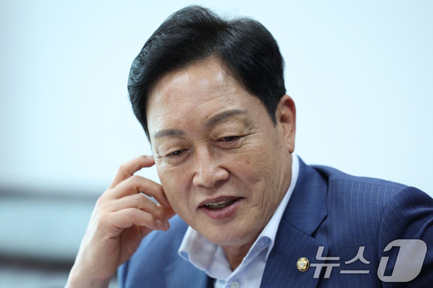 본문 이미지 - 김선교 국민의힘 의원이 10일 서울 여의도 국회 의원회관에서 뉴스1과 인터뷰를 하고 있다. ⓒ 뉴스1 신웅수 기자