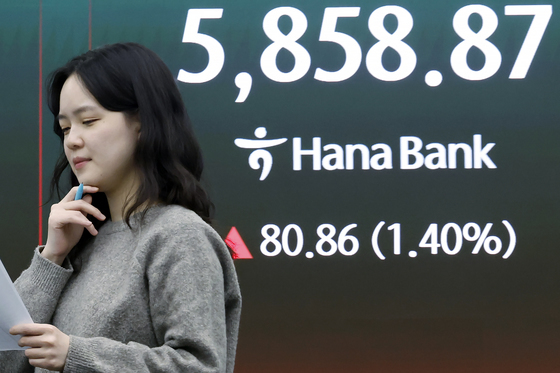 80.86포인트 상승해 5800선 회복한 코스피