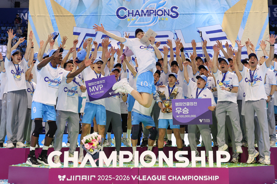 'MVP' 정지석 "역대급 챔프전…5차전 악으로 깡으로 임했다"