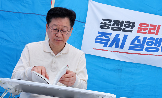 與 전북지사 탈락 안호영 "이원택 재감찰까지 단식 계속"