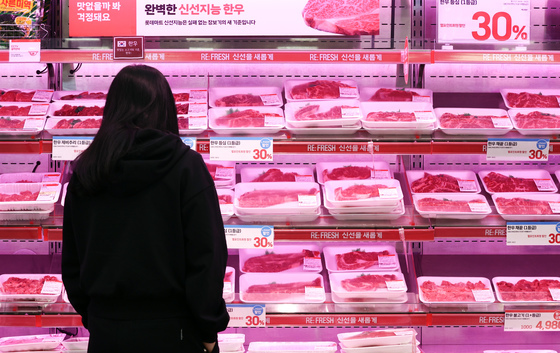 소고기, 작년 대비 17% 상승