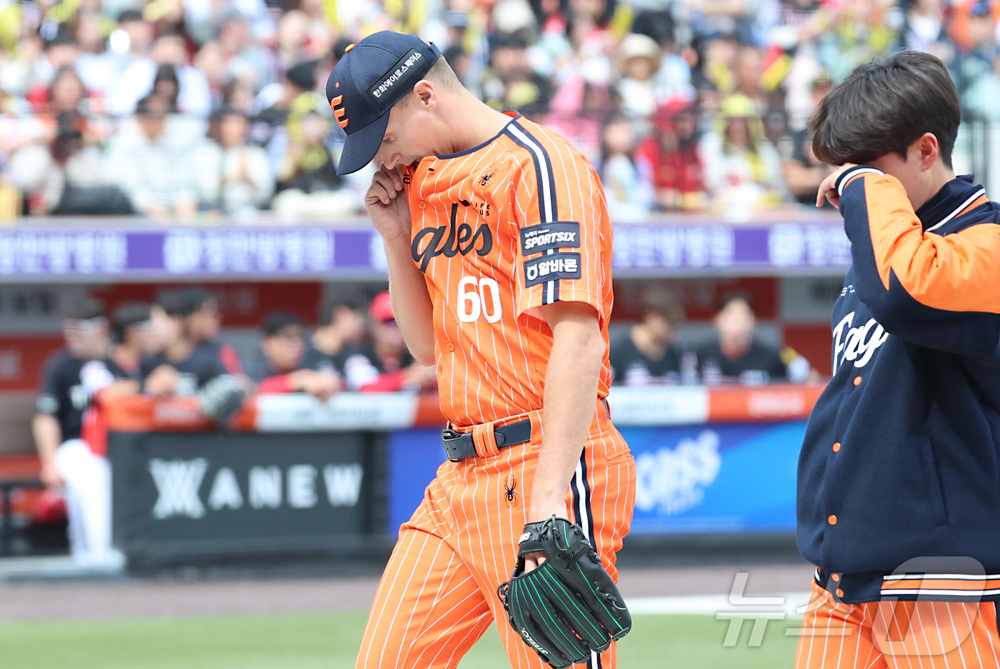 (대전=뉴스1) 김기남 기자 = 12일 대전 한화생명볼파크에서 열린 2026 신한 SOL KBO리그 기아 타이거즈와 한화 이글스의 경기에서 한화 쿠싱이 첫 등판 2실점 하며 4회초 …