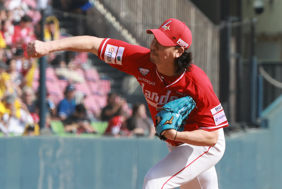 역투하는 문승원