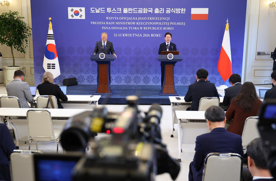 이재명 대통령 '한·폴란드 공동언론발표'