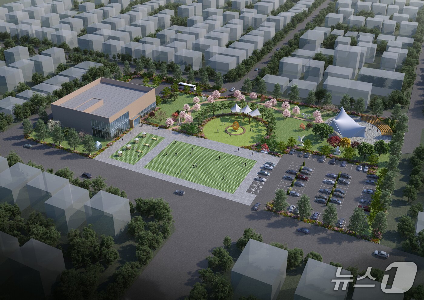 본문 이미지 - 춘천시립미술관 조감도.(춘천시 제공, 재판매 및 DB금지)