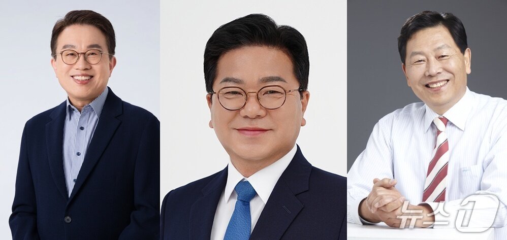 본문 이미지 - 전북 남원시장 후보군. 왼쪽부터 더불어민주당 양충모·이정린(당내 결선) 후보, 조국혁신당 강동원 예비후보 순./뉴스1