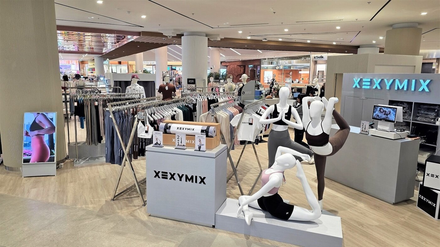 본문 이미지 - 젝시믹스 태국 센트럴 파크 쇼핑몰 팝업 매장 전경(젝시믹스 제공)