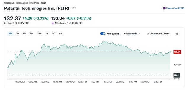 연일 급락하던 팔란티어 돈나무 언니 저가 매수에 3% 급반등