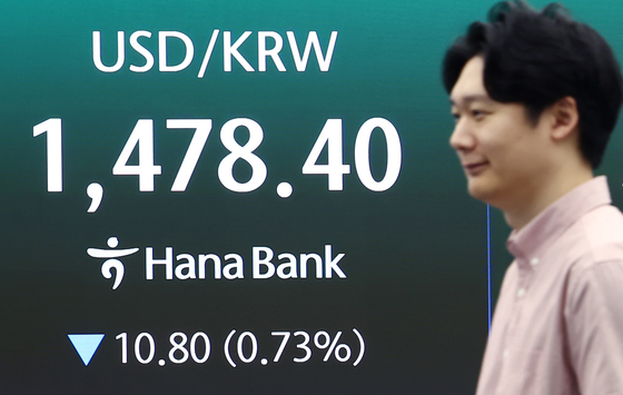 10원 넘게 하락한 원·달러 환율