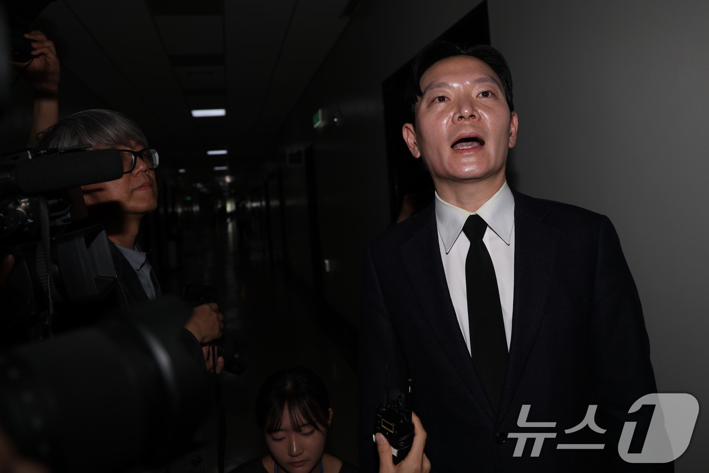 (서울=뉴스1) 이승배 기자 = 14일 서울 여의도 국회에서 열린 제434회국회(임시회) 윤석열 정권 정치검찰 조작기소 의혹 사건 진상규명 국정조사특별위원회 쌍방울 대북송금 조작기 …