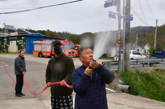 산불 확산 차단 훈련