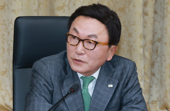 발언하는 박현주 미래에셋 회장