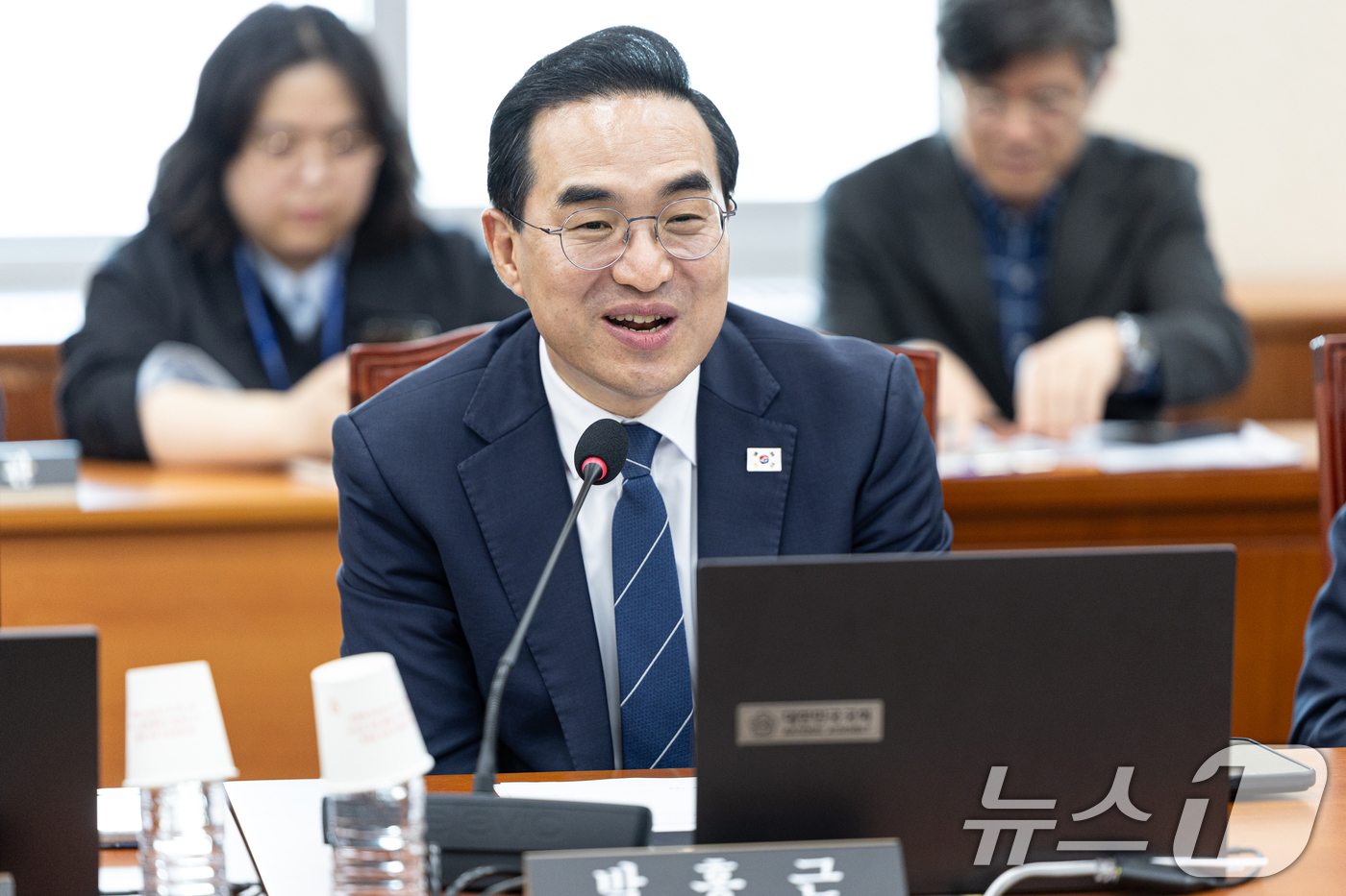 (서울=뉴스1) 이승배 기자 = 14일 서울 여의도 국회에서 열린 제434회국회(임시회) 과학기술정보방송통신위원회 제4차 전체회의에서 박홍근 더불어민주당 신임 위원이 인사말하고 있 …